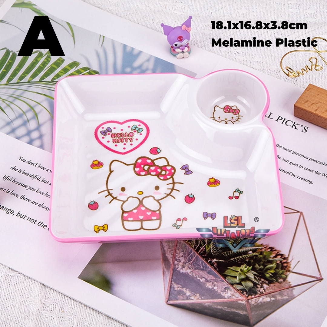 H-417 LSL GIFTS Melamine Plastic Plate Cartoon Hello Kitty H-417 LSL GIFTS Melamine Plastic Plate Cartoon Hello Kitty
