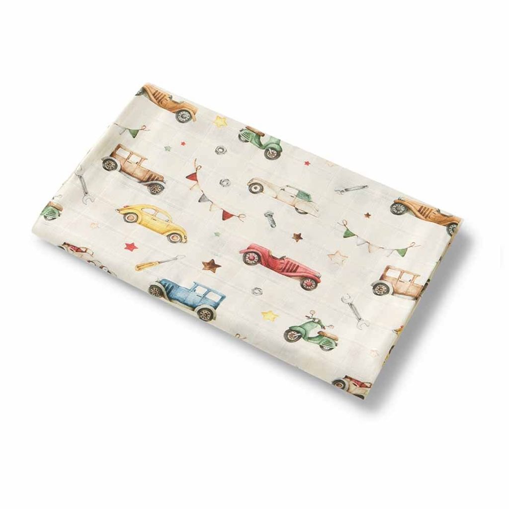 Snuggle-Hunny-Vintage-Cars-Muslin-Wrap-1