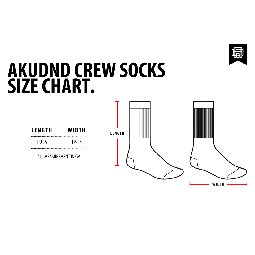 AKUDND Crew Socks – Akudesign Clothing - Wear With Pride