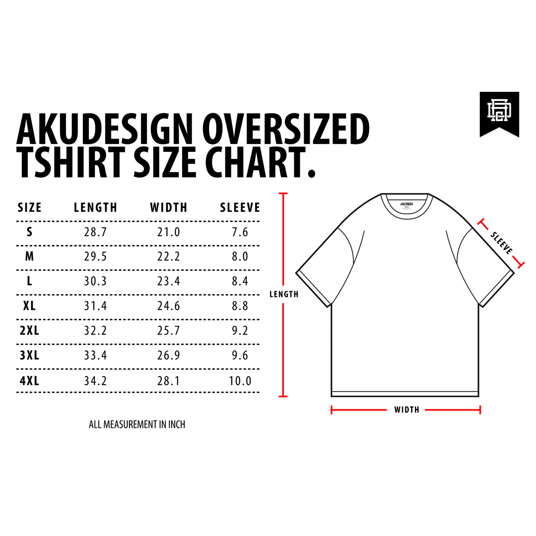 Tshirt Oversized Size Chart (inch)_1080x1080 New