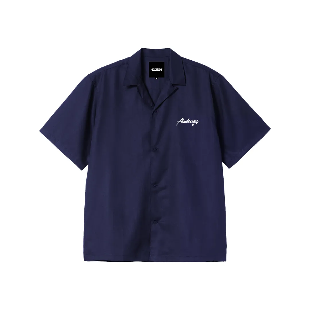 Cass Bowling Shirt KLFW Navy - IG POST 01
