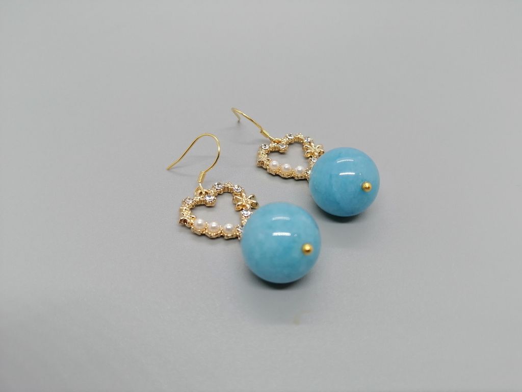 AQBLUPEEA RM199 Genuine Aquamarine Earrings3