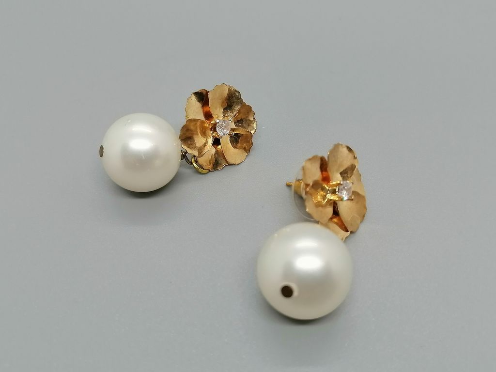 SHPECZSSEA RM129 Shell Pearl Earrings2