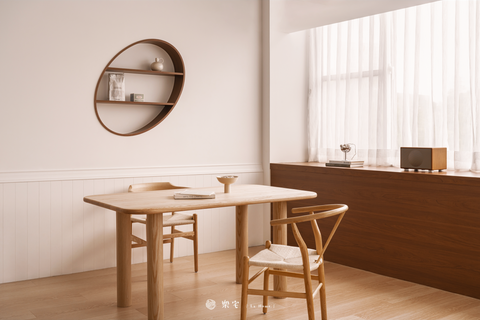 樂宅家具 Lahomeware 韓式年糕粗腿實木餐桌-2-7