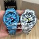 2PCS BLUE+WHITE