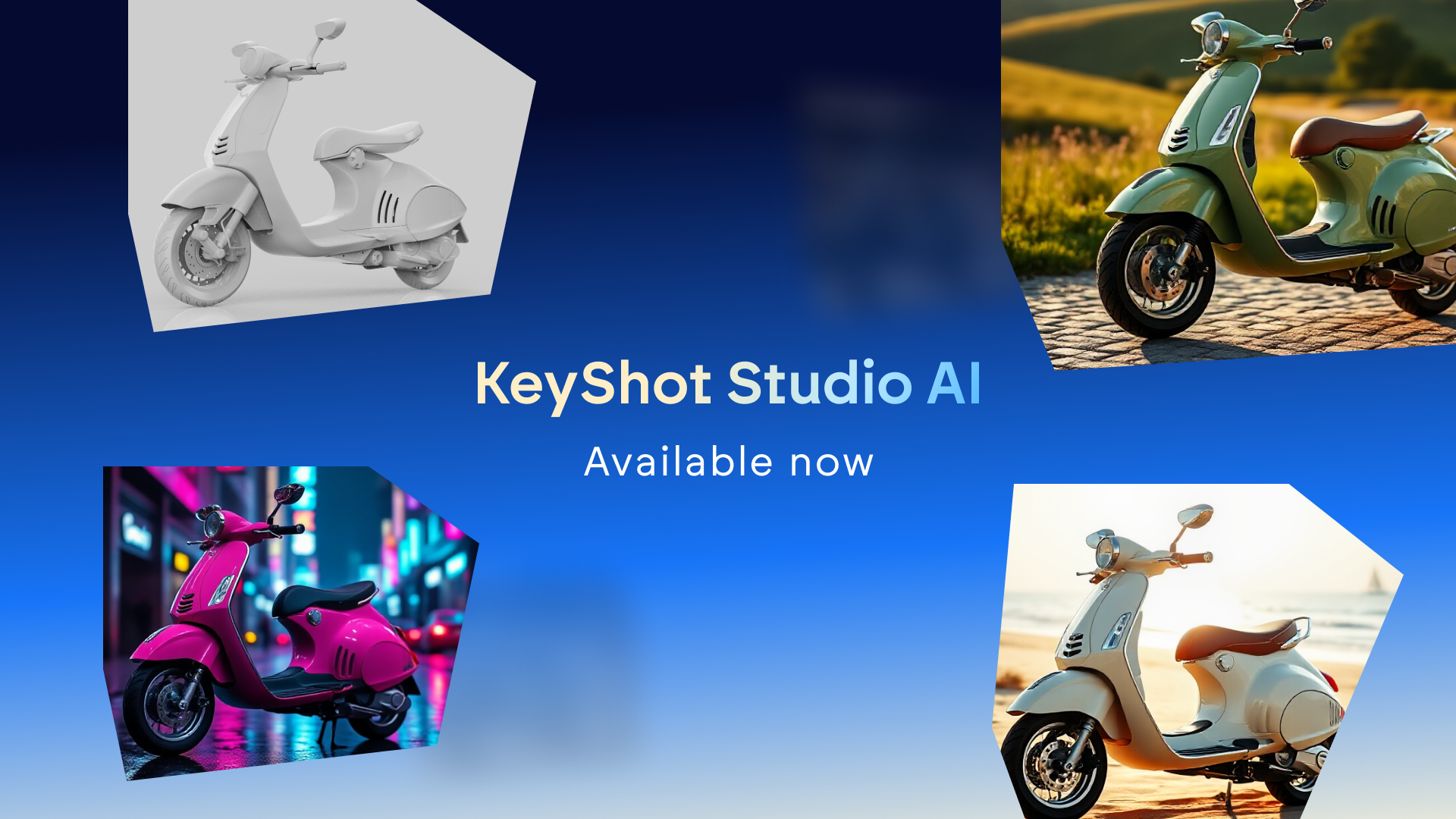KeyShot Studio 2025 加入本地生成式 AI，三大模式加速提案、概念設計與背景合成效率