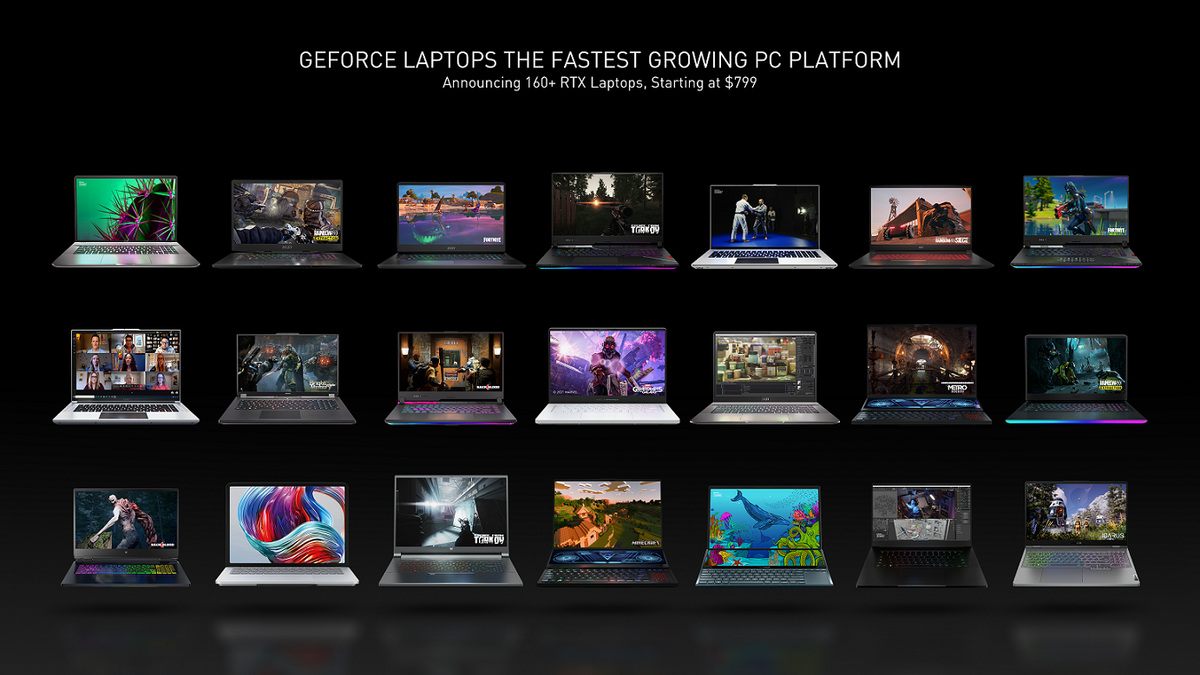 NVIDIA 持續壯大生態圈,推出新款 GeForce 筆記型電腦與桌上型電腦、加入更多 GeForce NOW 合作夥伴,並推出專供創作者使用的 Omniverse