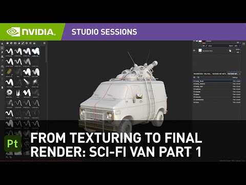 From Texturing to Final Render in Adobe Substance Painter - Sci Fi Van Part 1 w/ Vladimir Petkovic
