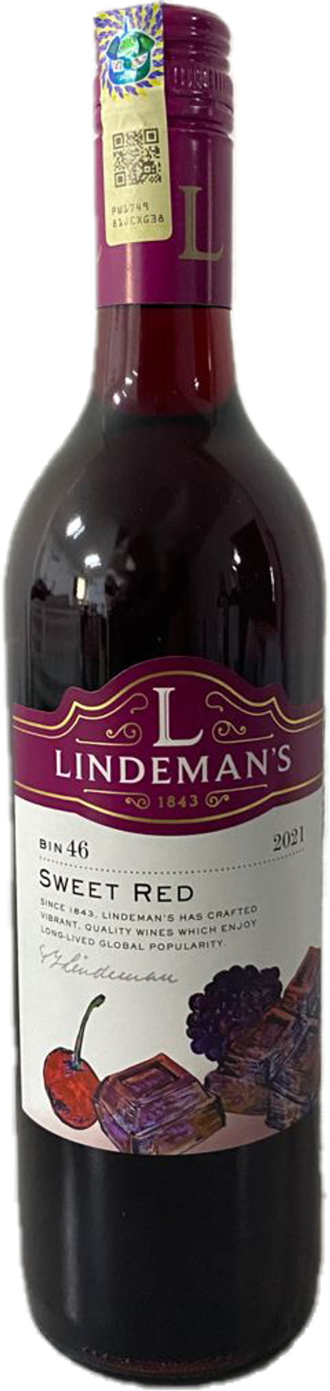 Lindeman's Bin 46 Sweet Red Duty Paid
