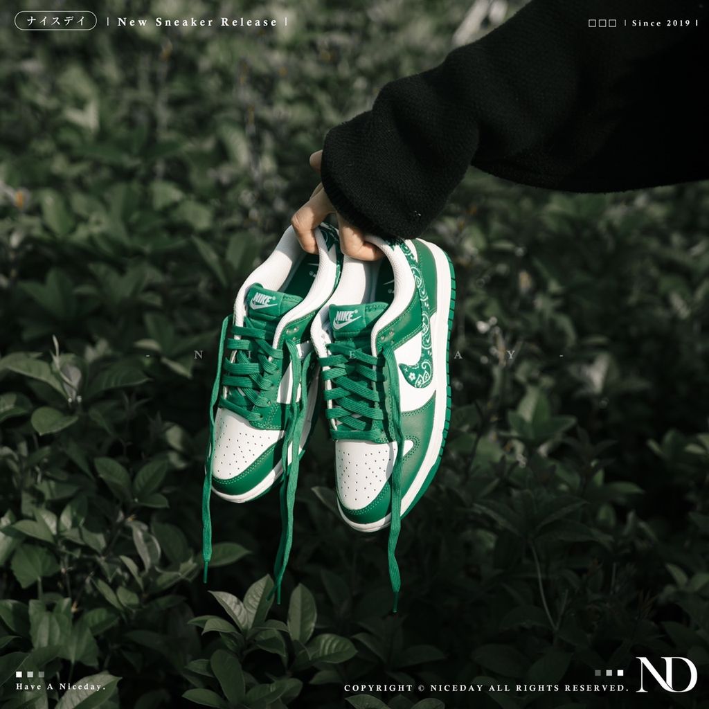 NICEDAY 代購 Nike Dunk Low Green Paisley 變形蟲 女鞋DH4401-102