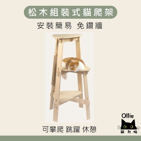 松木組裝式貓爬架 首圖
