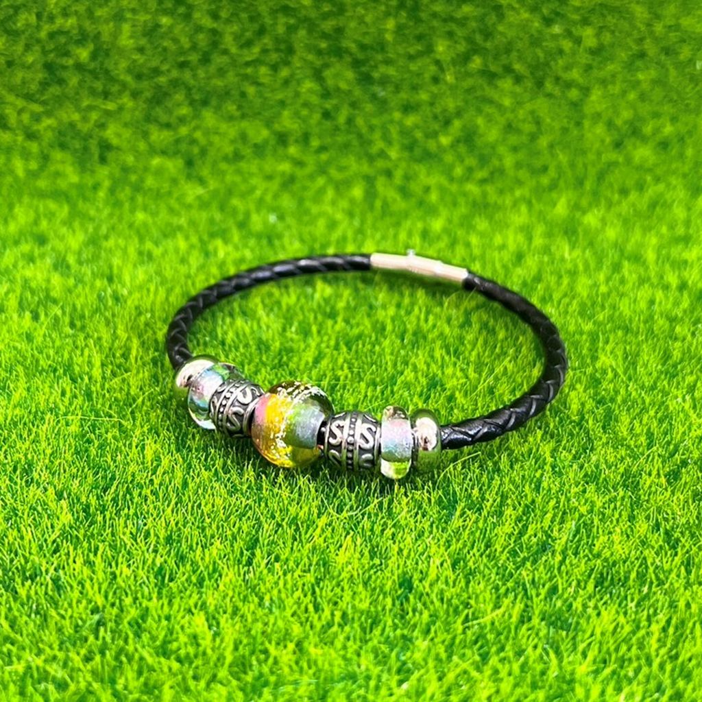 小星雲皮繩手環 琉璃 骨灰 圖1