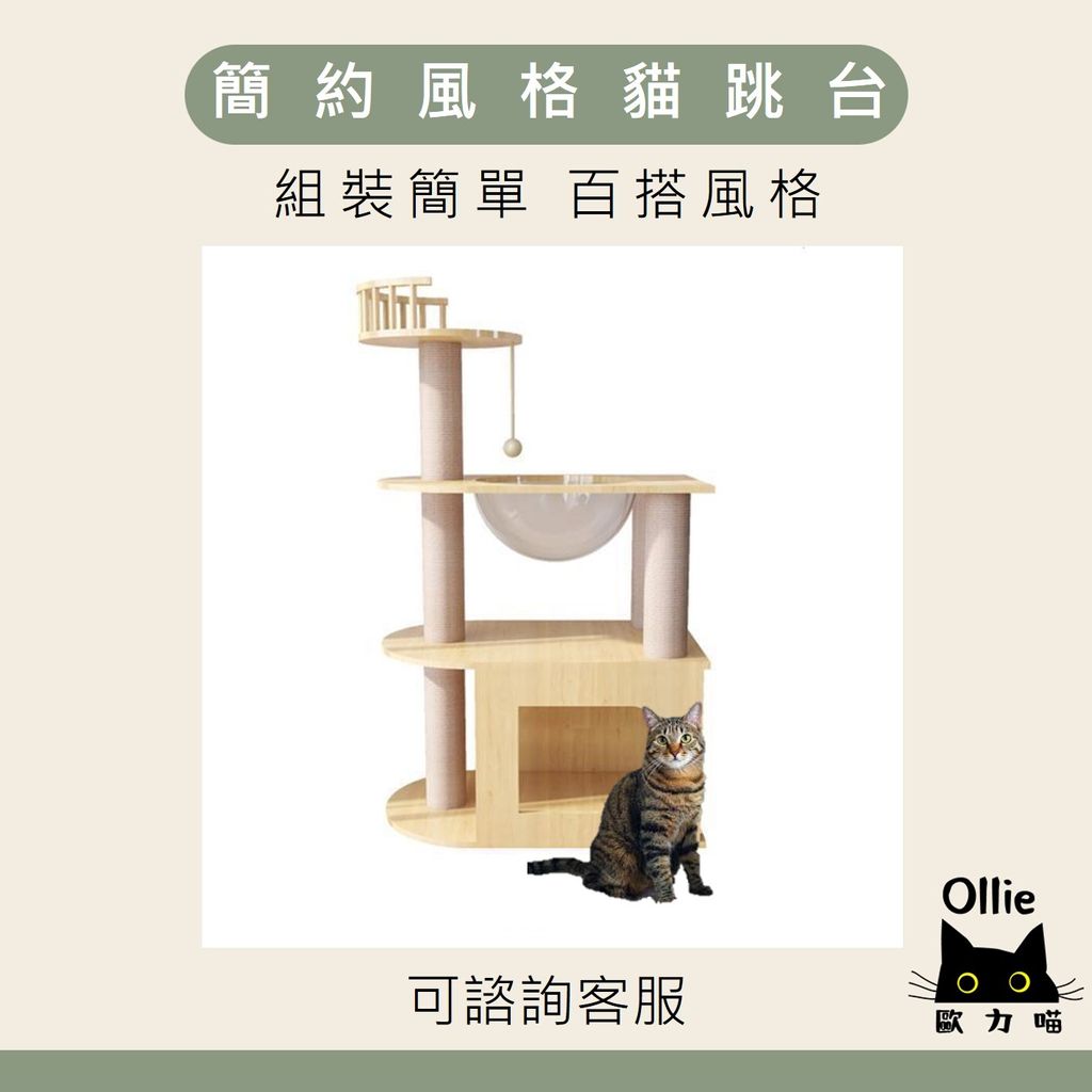簡約風格貓跳台 首圖