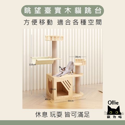 眺望臺實木貓跳台 首圖