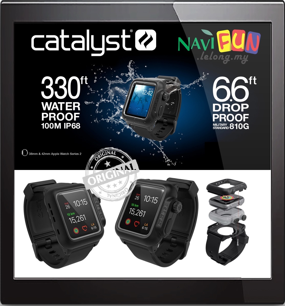 waterproof 42mm apple watch case