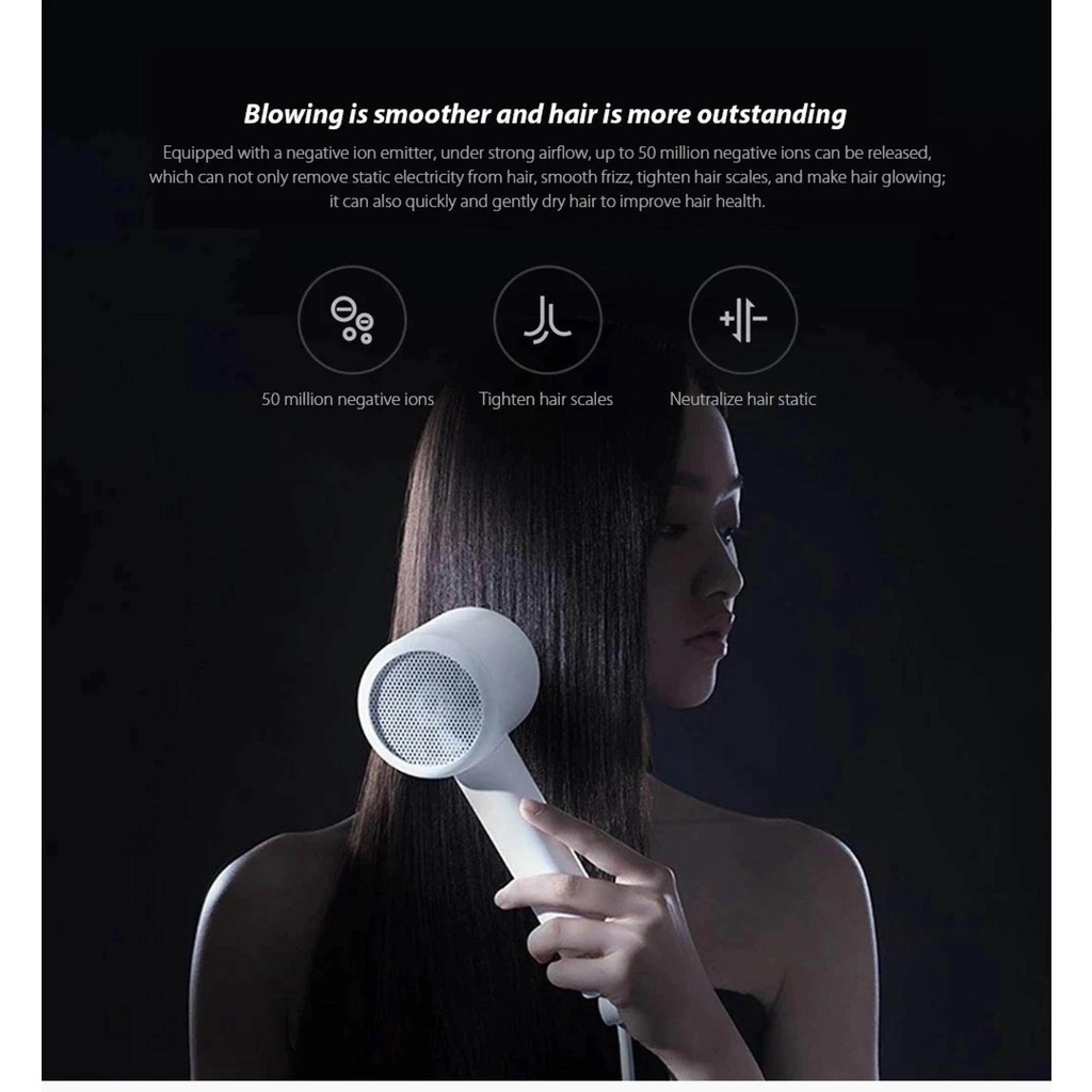 XIAOMI MI IONIC HAIR DRYER 2 H500 WHITE