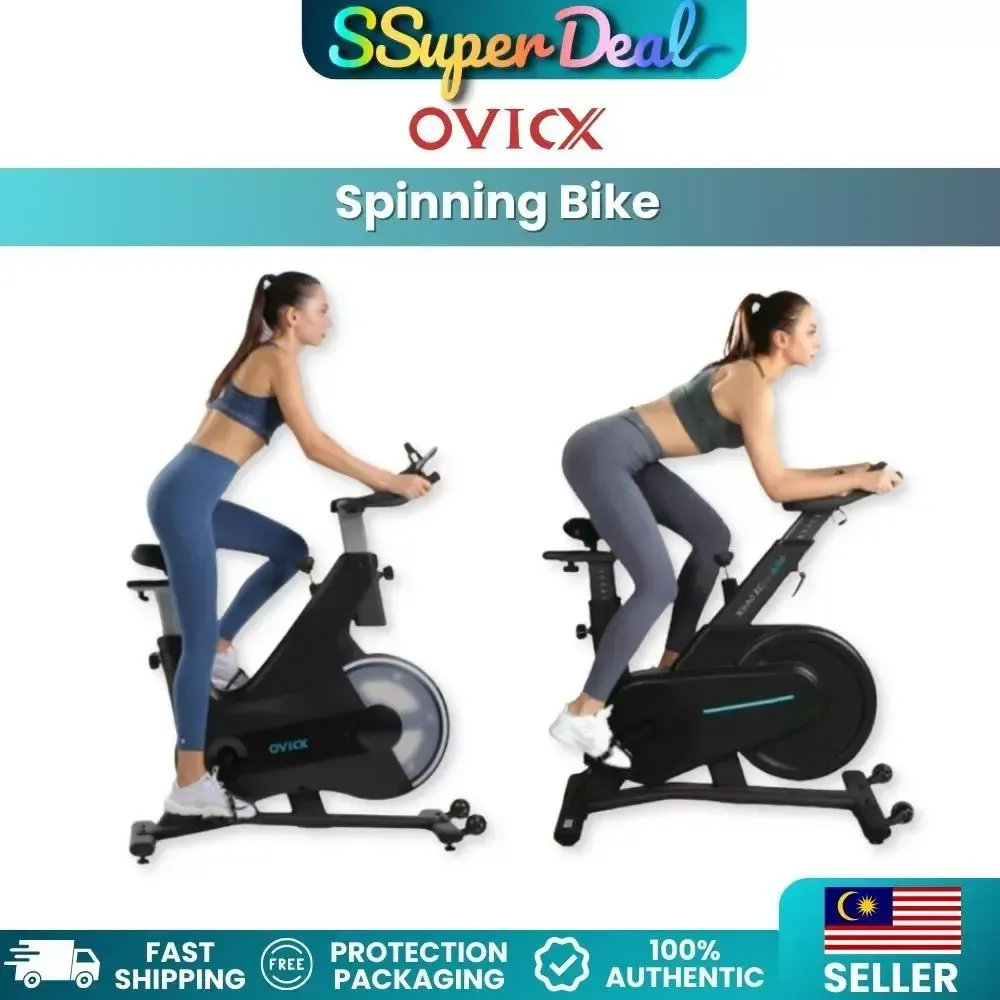 XQIAO OVICX Q100 Q200 Stationary Spin Bike with Magnetic Resistance Exercise Bikes Indoor Cycling SSuperdeal