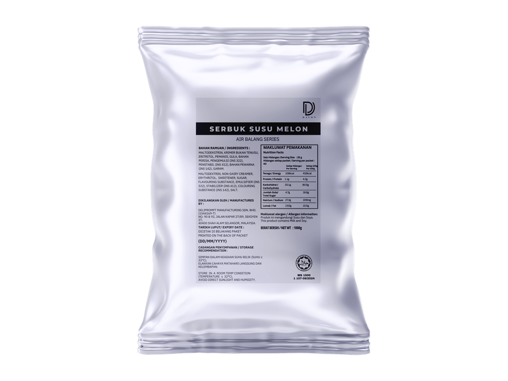 air balang - Melon milk packaging 1kg