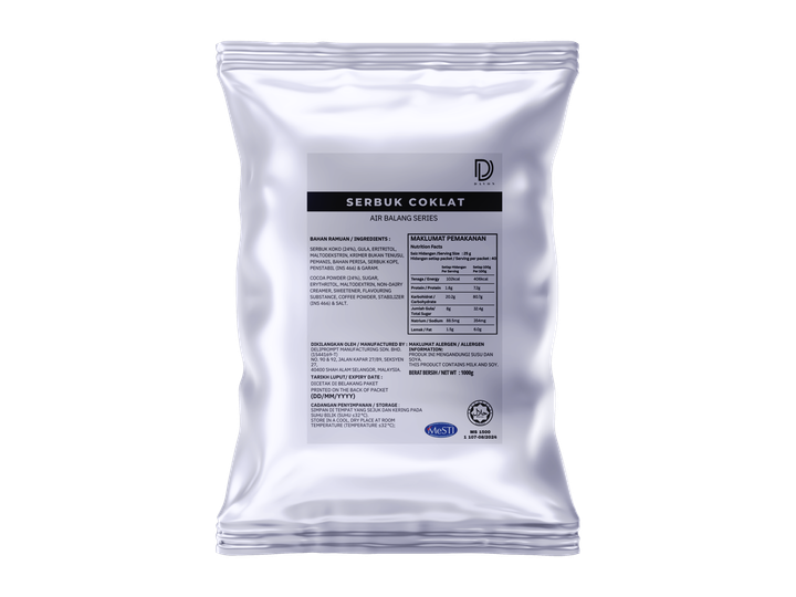 air balang - chocolate powder packaging 1kg