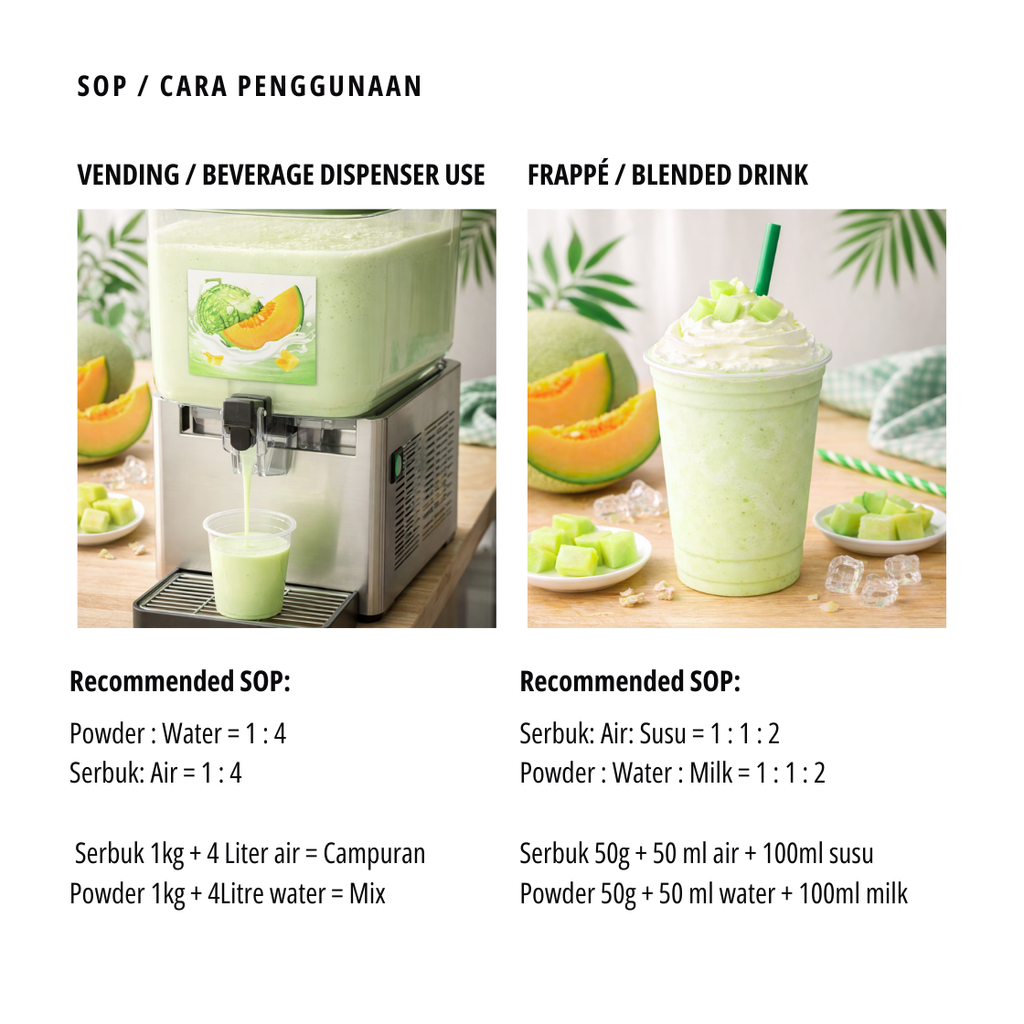 Melon milk product info 3