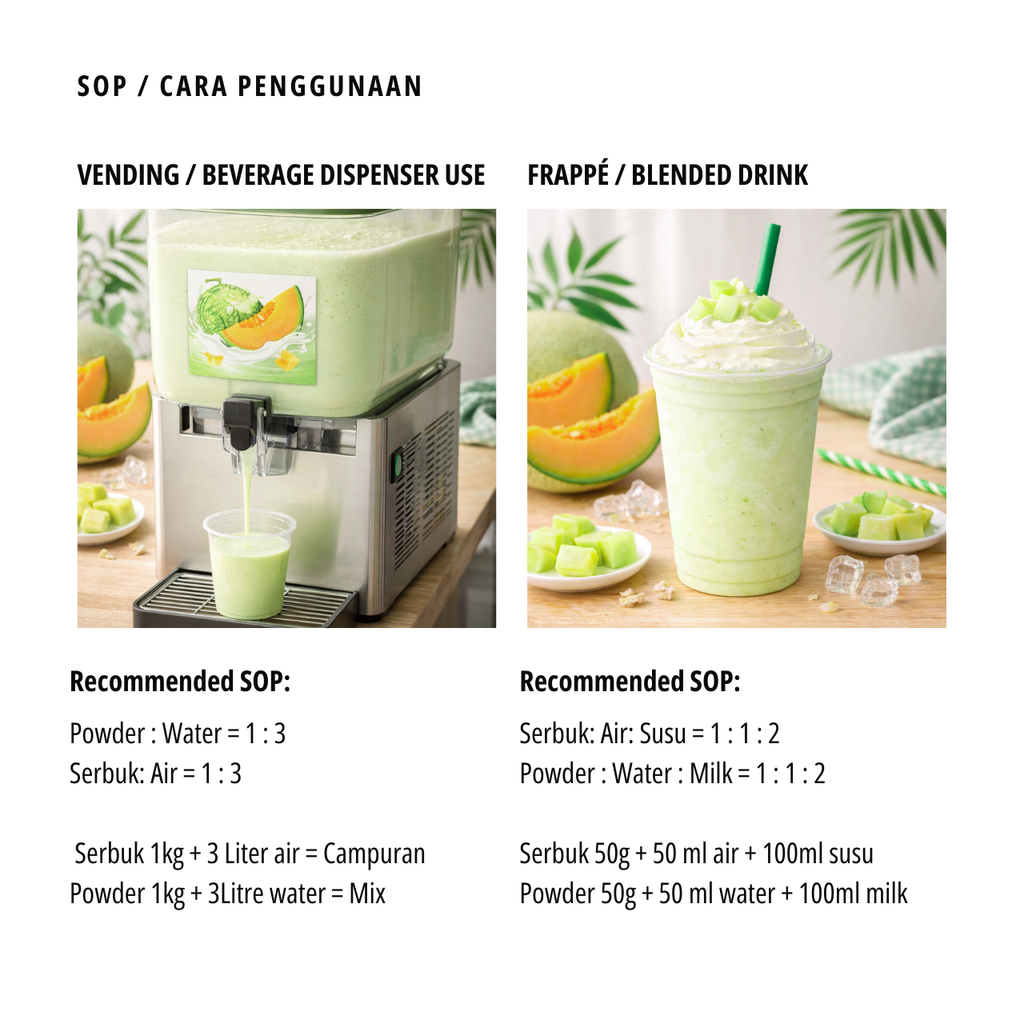 Melon milk product info 3