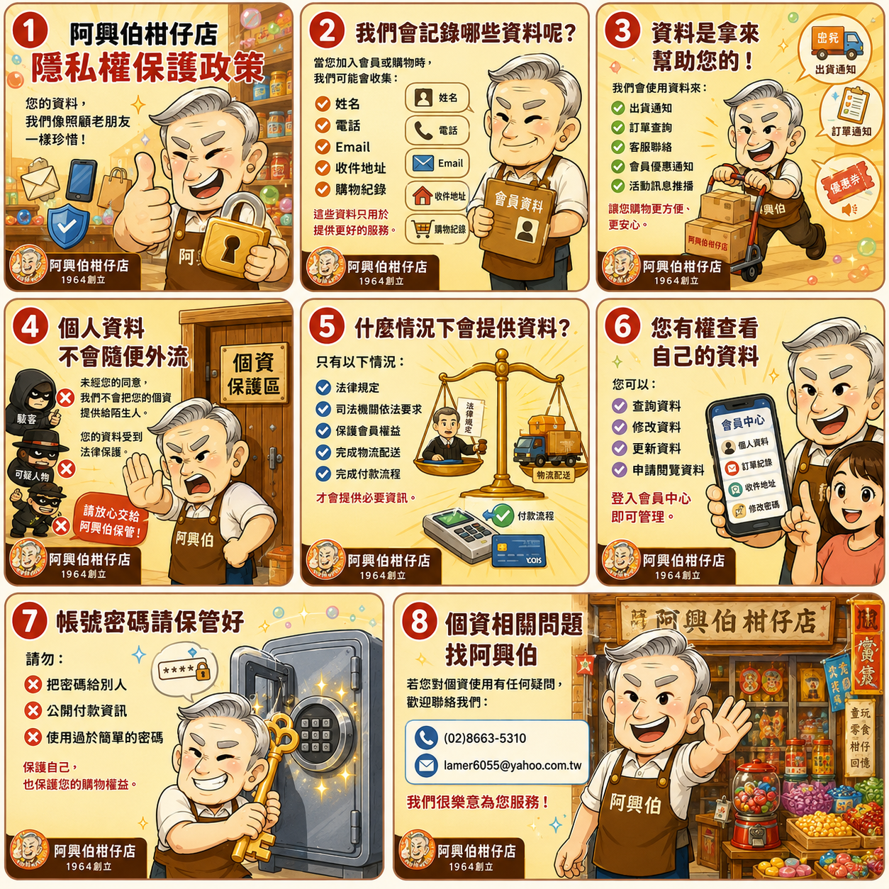 阿興伯的隱私政策說明