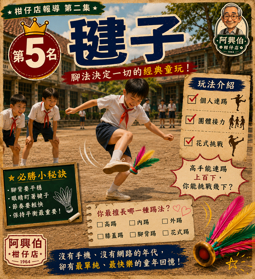 毽子經典玩樂回憶-M