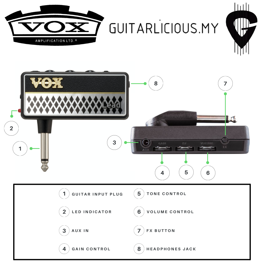 Vox amPlug 2 Metal Headphone Guitar Amp