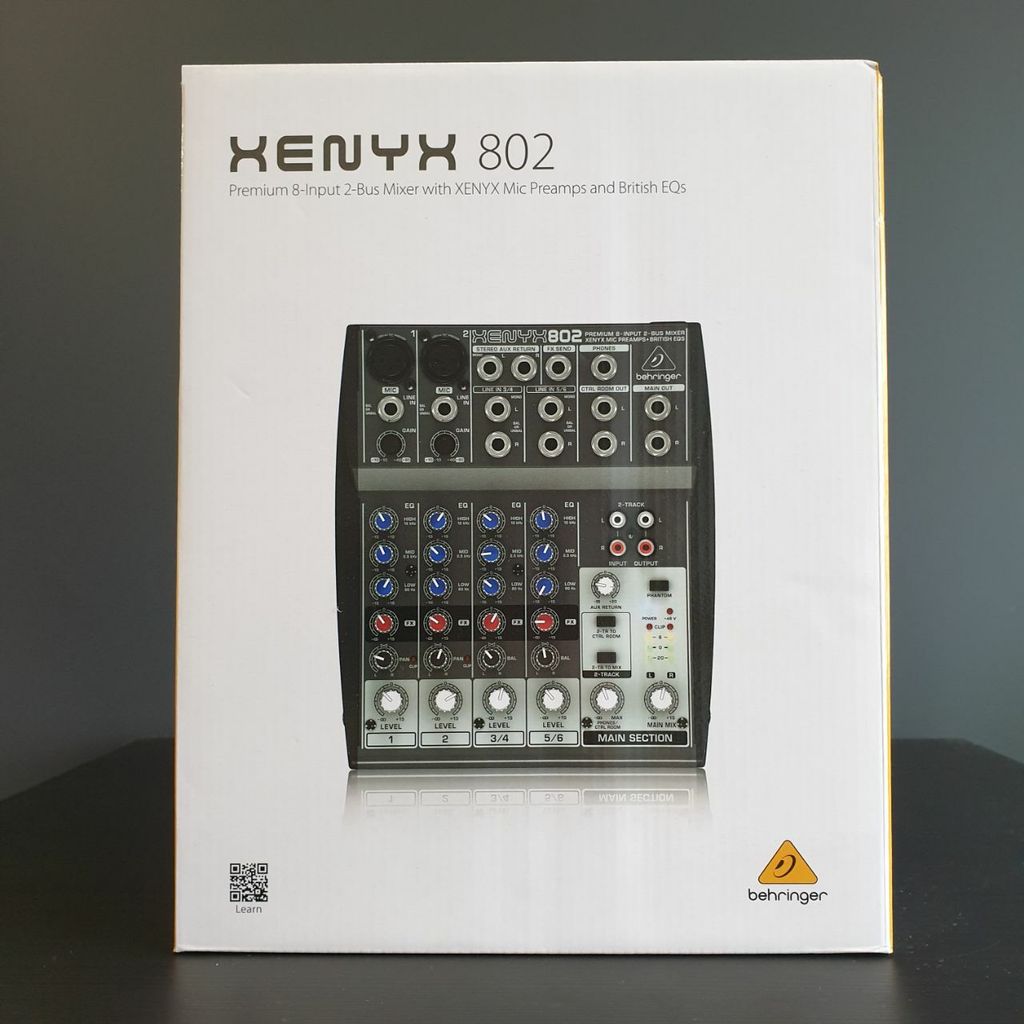 Behringer XENYX802 Premium 4 Channel Analog Mixer 8 Input 2 Bus Portable Mixer (802 / XENYX802