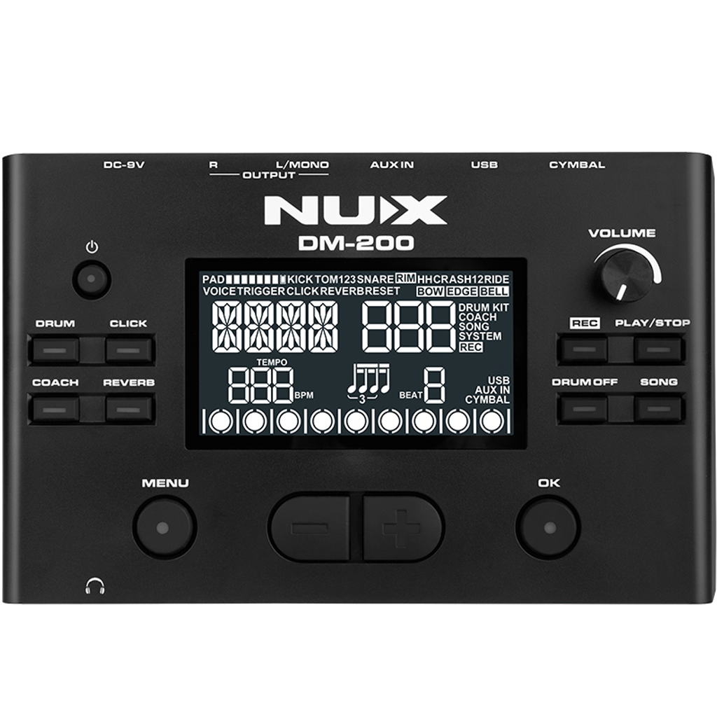 NUX DM 200 All Mesh Head Digital Electronic Drum Basic Package DM200 nux-dm-200-all-mesh-head-digital-electronic-drum-basic-package-dm200