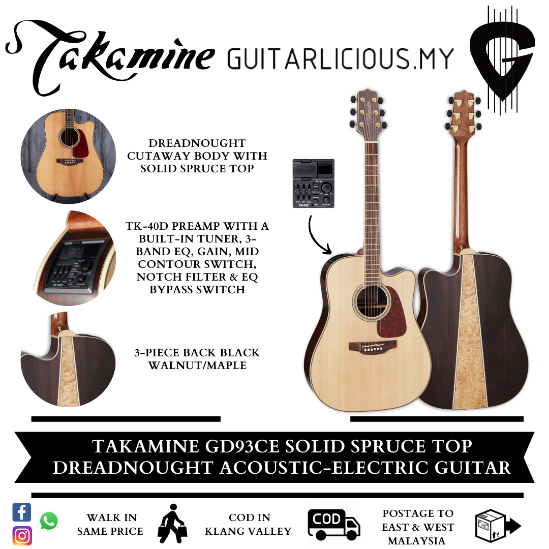 Takamine GD93CE, Features