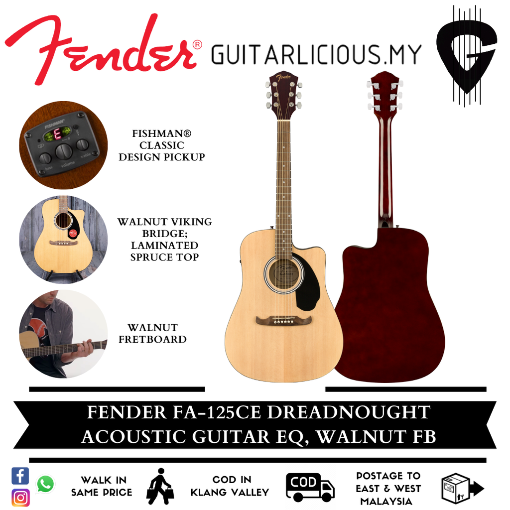 Fender FA-125CE Features