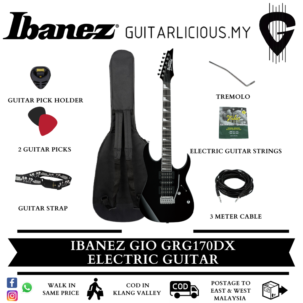 Ibanez GRG170DX, Black Night, Package B