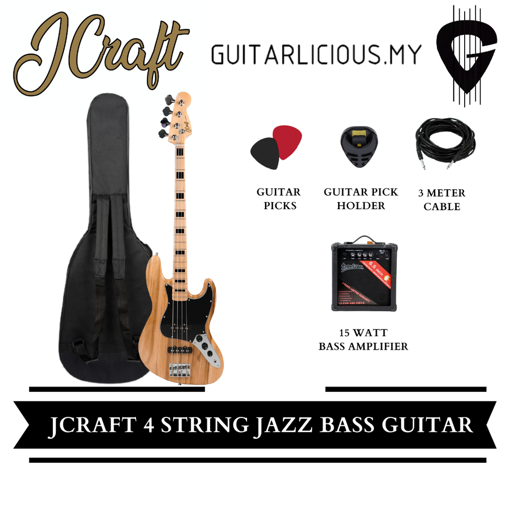 JCraft 4 String, Natural - Package C