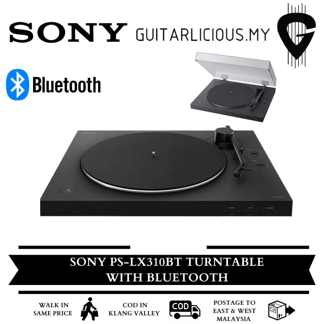 Sony PS-LX310BT Turntable with Bluetooth ( Records Vinyl Player ) ( PS-LX310BT  / PS LX310 / PSLX310BT ) – GUITARLICIOUS.MY