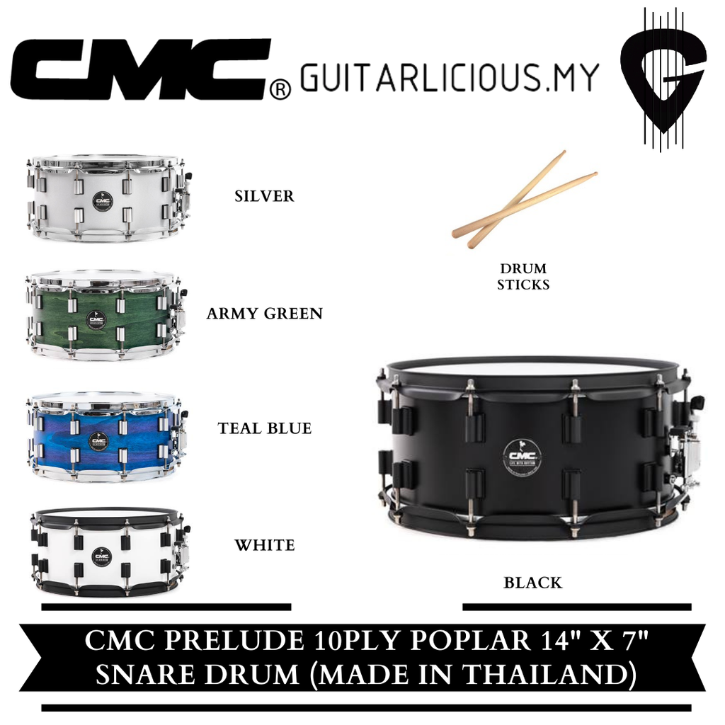 CMC Prelude Snare Drum, Black