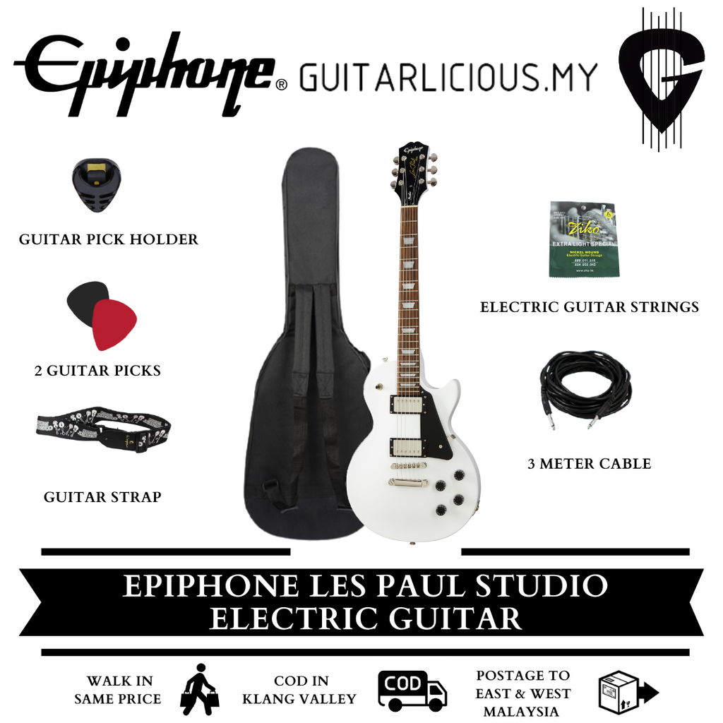 Les Paul Studio, Alpine White - Package B