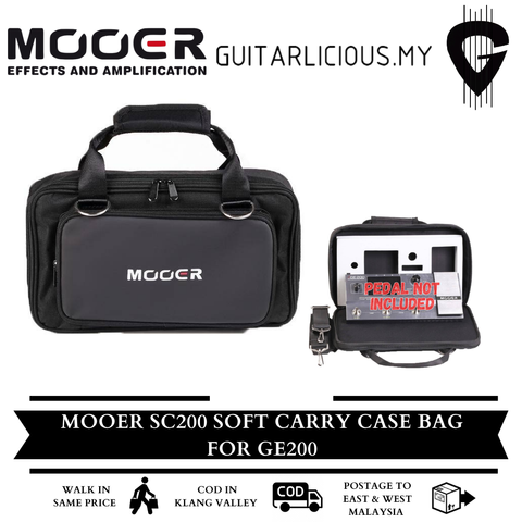 Mooer SC-200 Soft Carry Multi-Effect Pedal Case Bag for GE200 ( SC200 / SC  200 ) – GUITARLICIOUS.MY