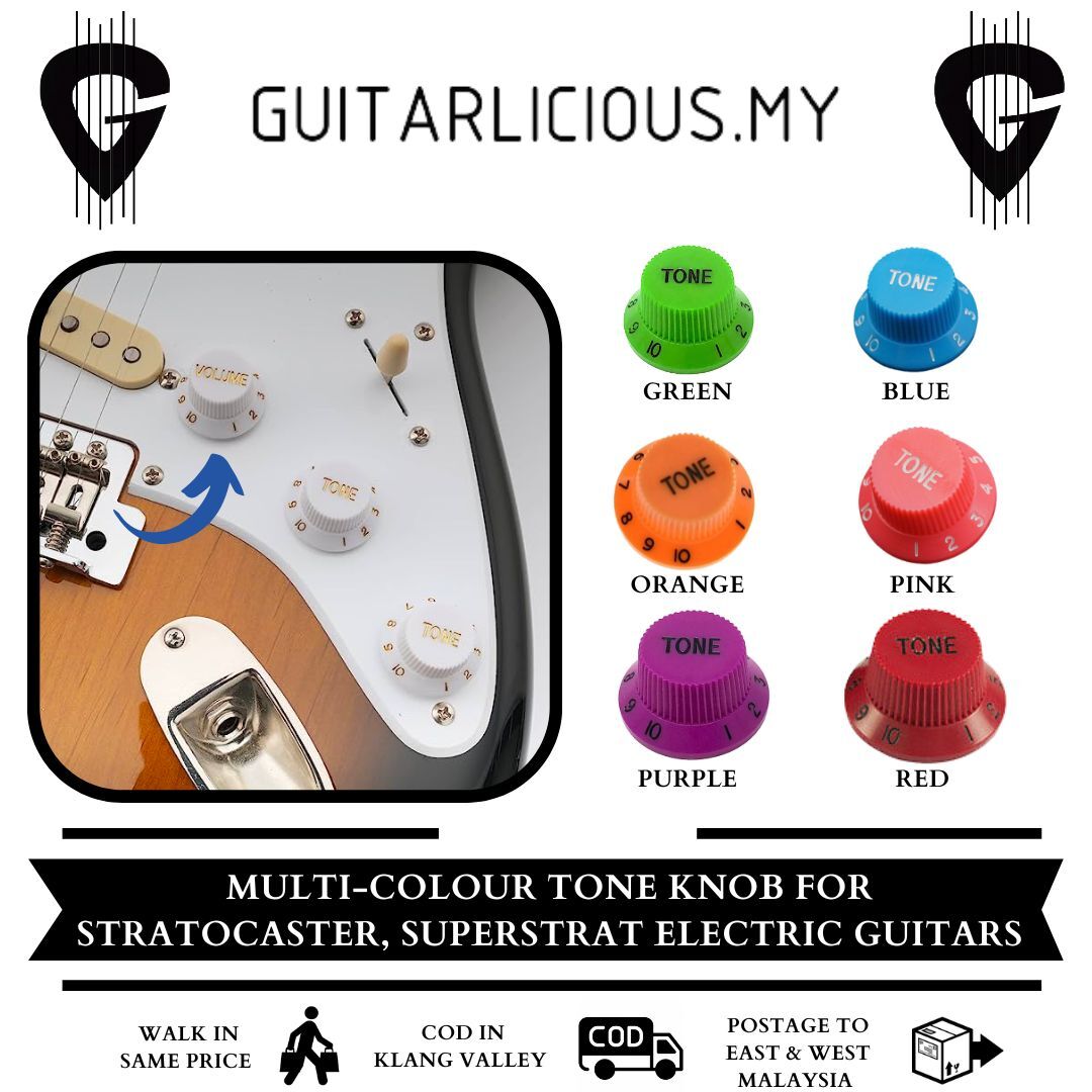 Multi Colour Tone Knob - Plastic (Summary)