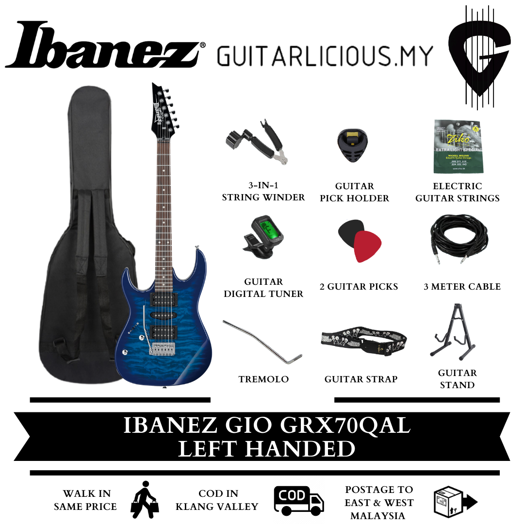 Ibanez GRX70QAL _ Blue Burst - Package C
