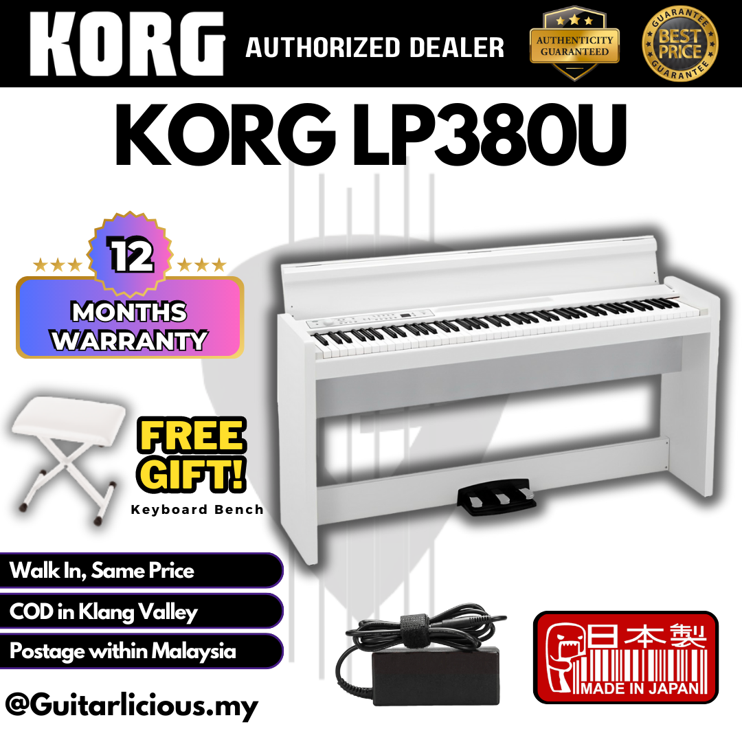 Korg LP-380U Digital Home Piano - White / Made in Japan ( LP380U