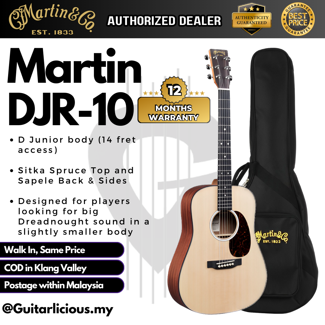 MARTIN DJR-10-2 (Dreadnought Junior) Martin DJR-10 02 Spruce