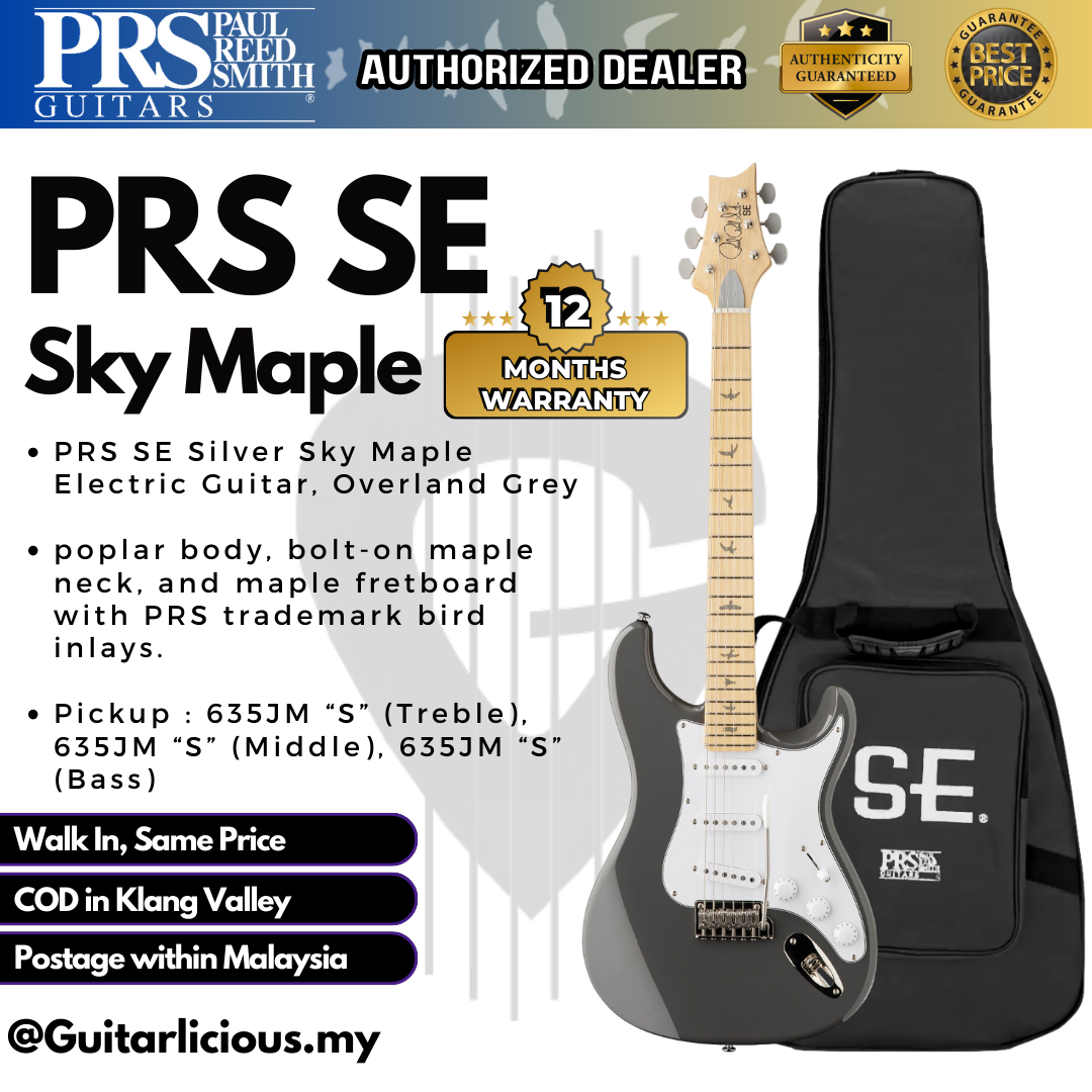PRS SE Silver Sky Maple -Overland Grey - A (2)