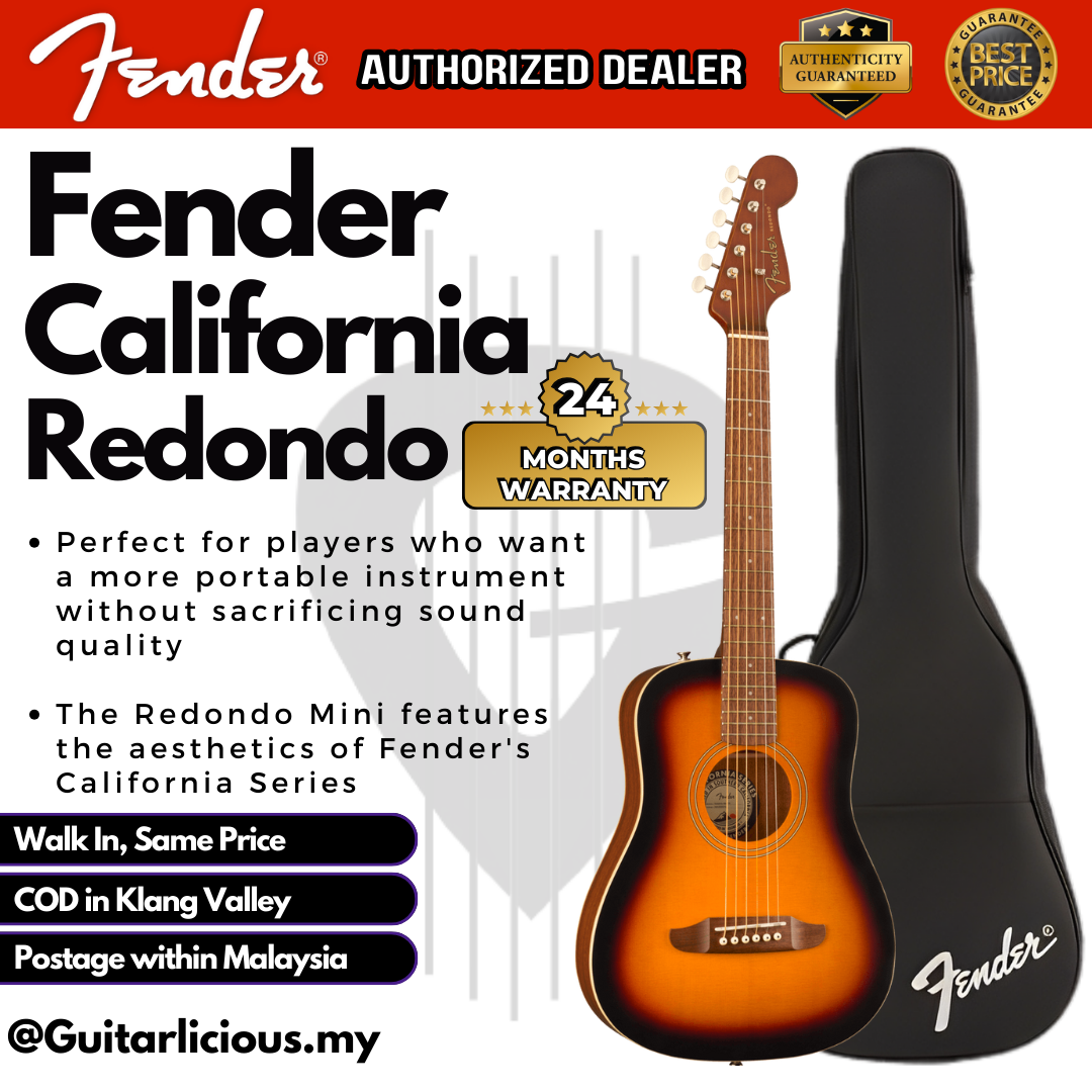 Acoustic - California Redondo Mini, Sunburst - A