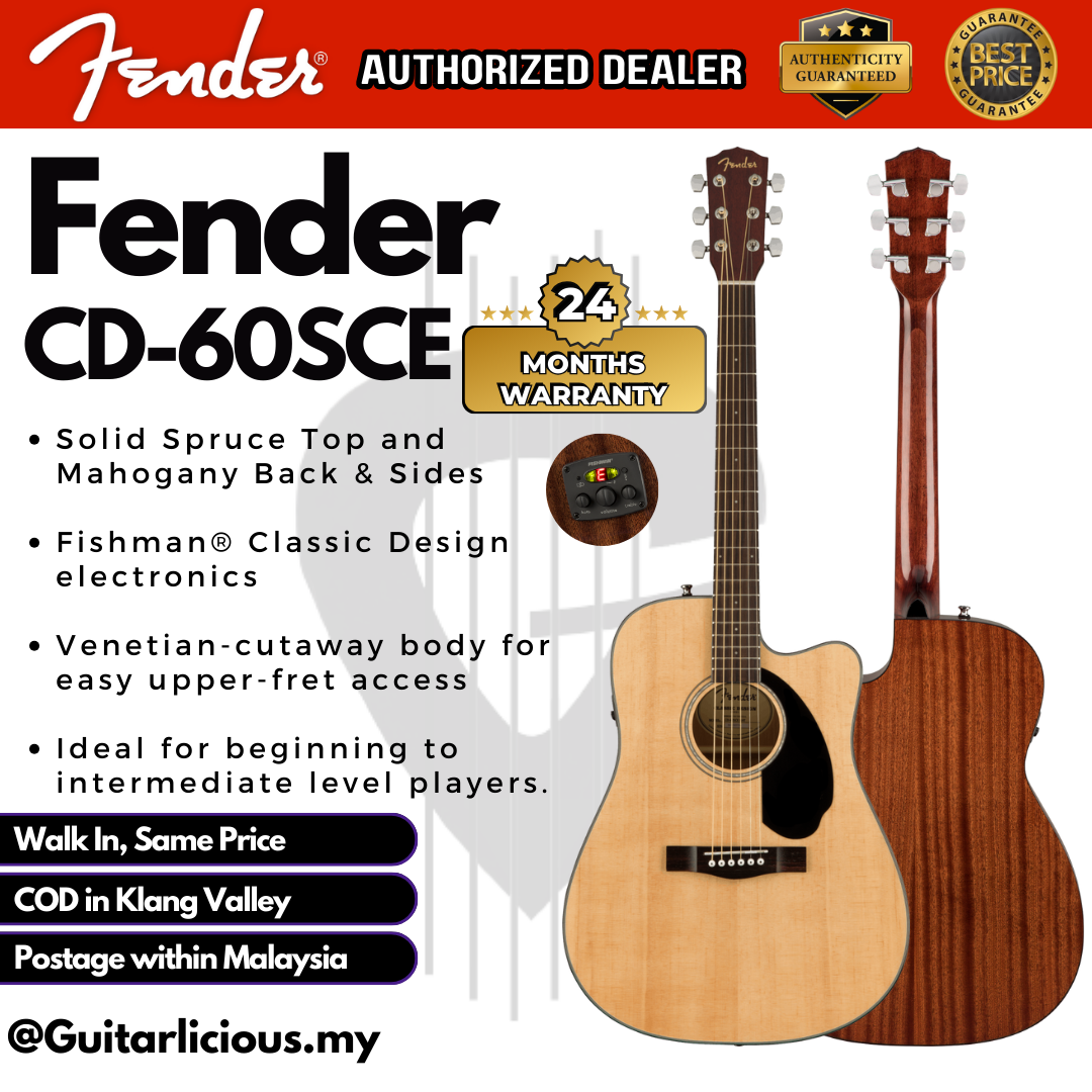 Acoustic - CD-60SCE, Natural - A