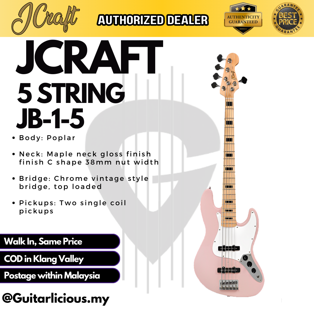 JCraft 5 String _ Pink - Package A