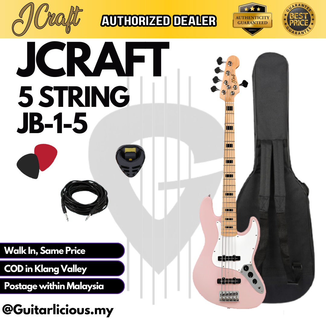 JCraft 5 String _ Pink - Package B