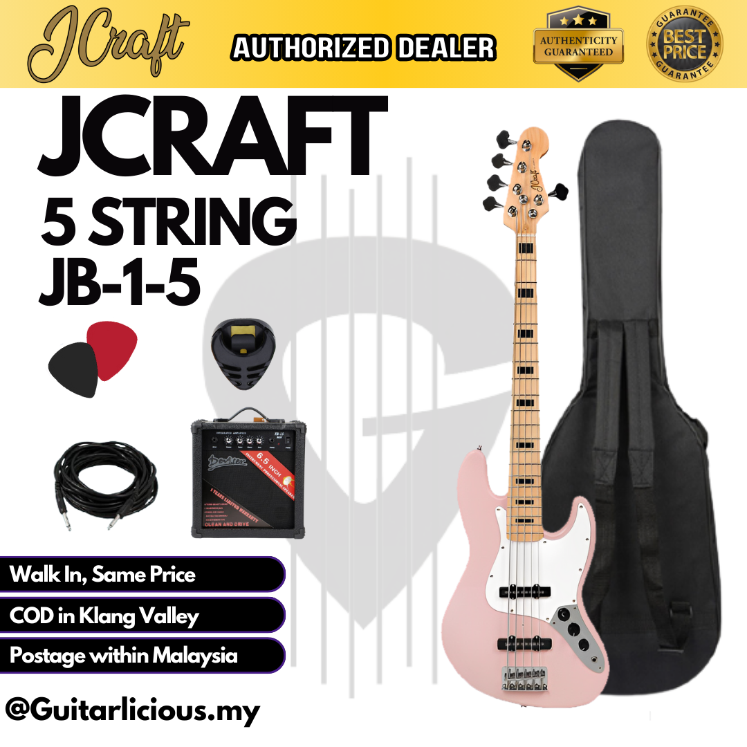 JCraft 5 String _ Pink - Package C