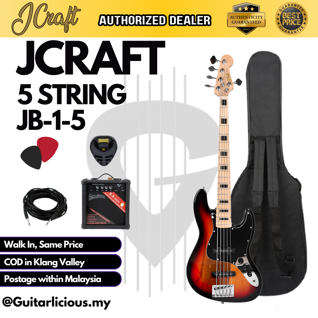 JCraft 5 String _ Sunburst - Package C (3)