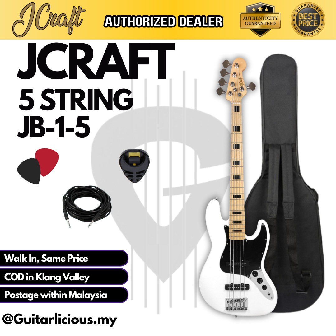 JCraft 5 String _ White - Package B (2)